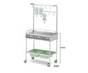 ★ポイント最大16倍★【全国配送可】-点滴処置台 750×450×850/(1600)mm ナビス(アズワン) 型番 ET-10F JAN 456210847...