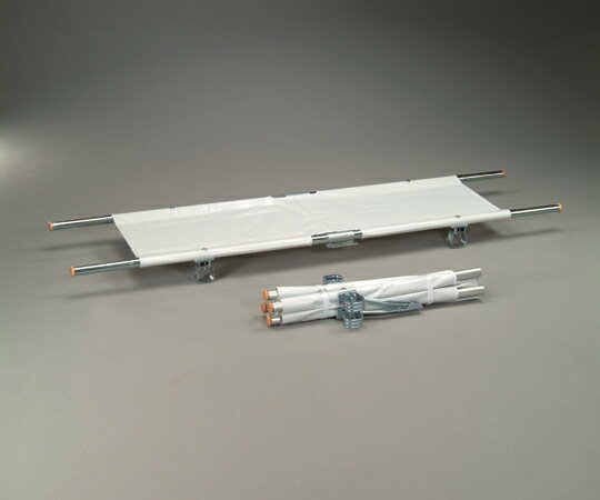 ★ポイント最大16倍★【全国配送可】-担架 四つ折り・取手伸縮型 アルミ 6.9kg その他 型番 MT-14 aso 0-9543-06 ●お取寄品　納期約 10営業日-【医療・研究機器】