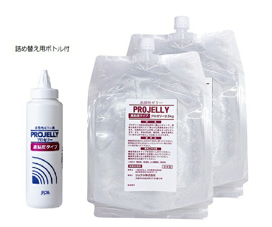 ★ポイント最大16倍★【全国配送可】-超音波検査用プロゼリー 2.5kg×2パック　高粘度タイプ ジェクス 型番 - 　JAN 4973210412337 aso 0-9639-06 ●在庫品 納期約 3営業日-【医療・研究機器】