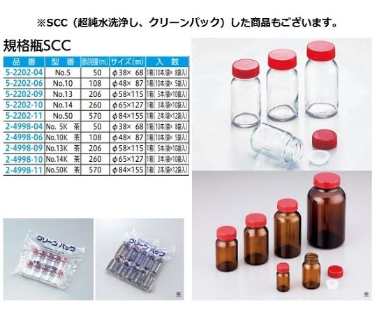 ★ポイント最大16倍★【全国配送可】-規格瓶（広口）　茶褐色　50mL その他 型番 No.5K 　JAN 4589513820047 aso 2-4999-04 ●在庫品 納期約 3営業日-【医療・研究機器】