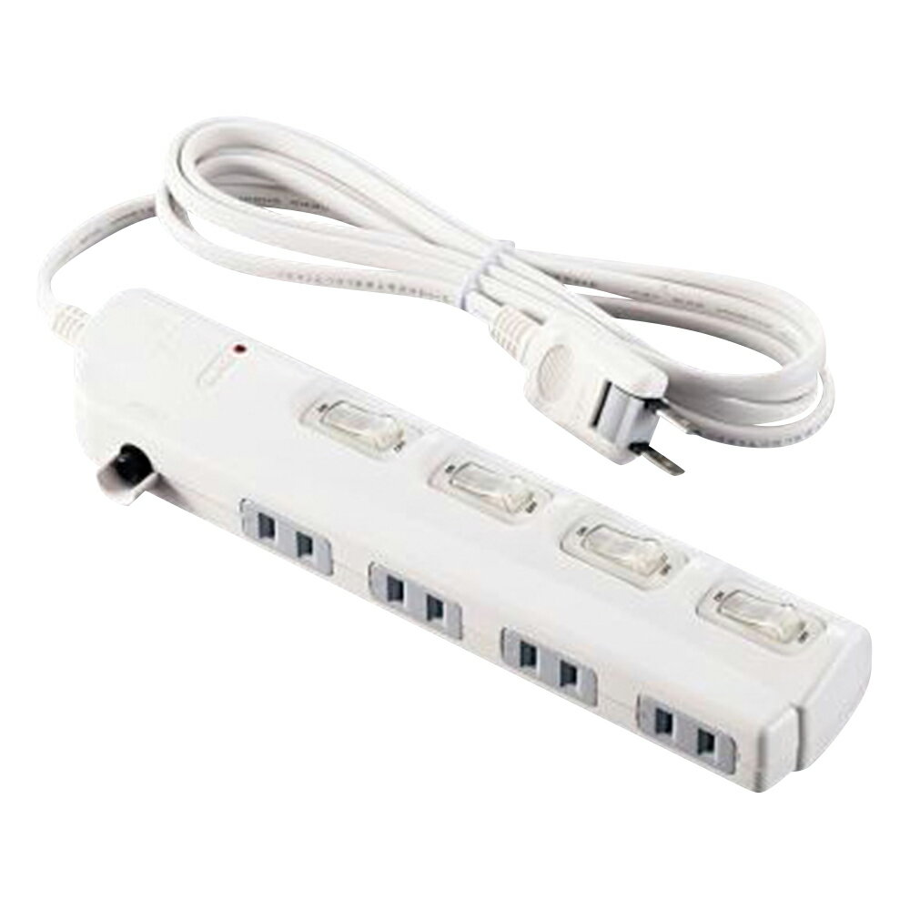 ★ポイント最大16倍★【全国配送可】-OAタップ コード2m コンセント4個口 その他 型番 SK-4S02W JAN 4562169760042 aso 3-4931-03 ●在庫品 納期約 3営業日-【医療・研究機器】