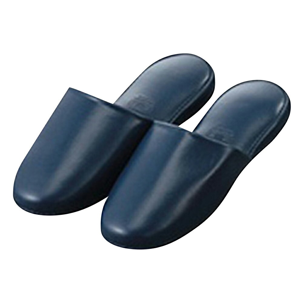 ★ポイント最大16倍★【全国配送可】-抗菌ビニールスリッパ　ブルー ニッポンスリッパ 型番 348554 　JAN 4511708016294 aso 3-5565-04 ●在庫品 納期約 3営業日-【医療・研究機器】