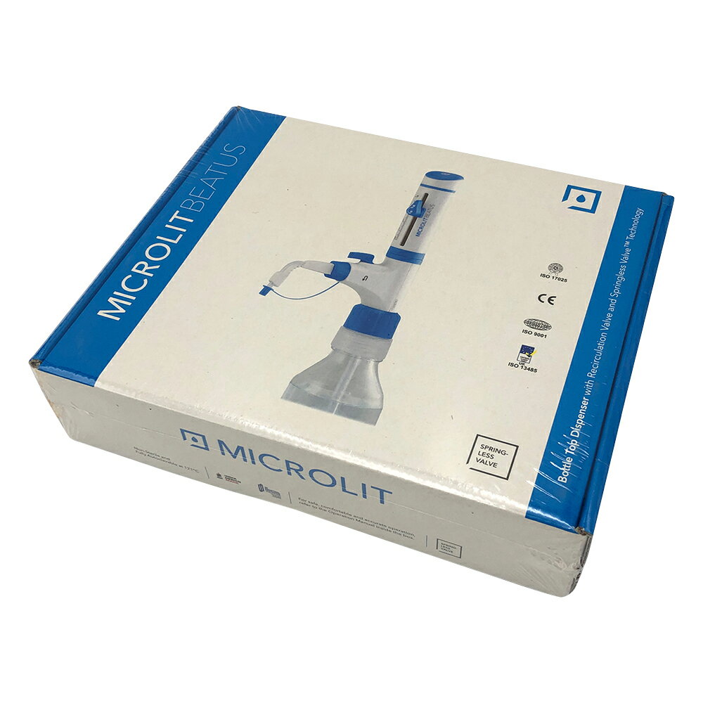 ★いまだけ！ポイント最大16倍★【全国配送可】-ボトルトップディスペンサー 泡抜き機構付 MICROLIT 型番 BEAT10 　JAN 4582110981784 aso 3-5997-03 ●在庫品 納期約 3営業日-【医療・研究機器】