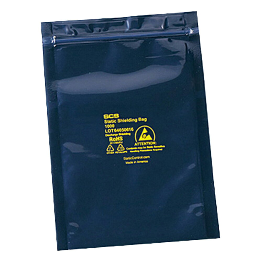 ★ポイント最大16倍★【全国配送可】-ESDシールドバッグ（4層タイプ） ジッパー付き 100×150×0.076 1箱（..