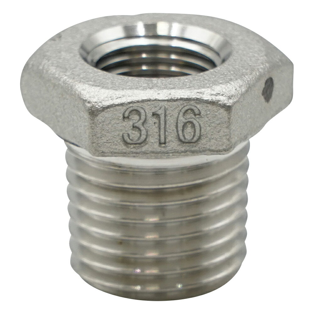 ★ポイント最大16倍★【全国配送可】-ステンレス継手（ブッシング）　1/4×1/8 フローバル 型番 VBU-S14-0..