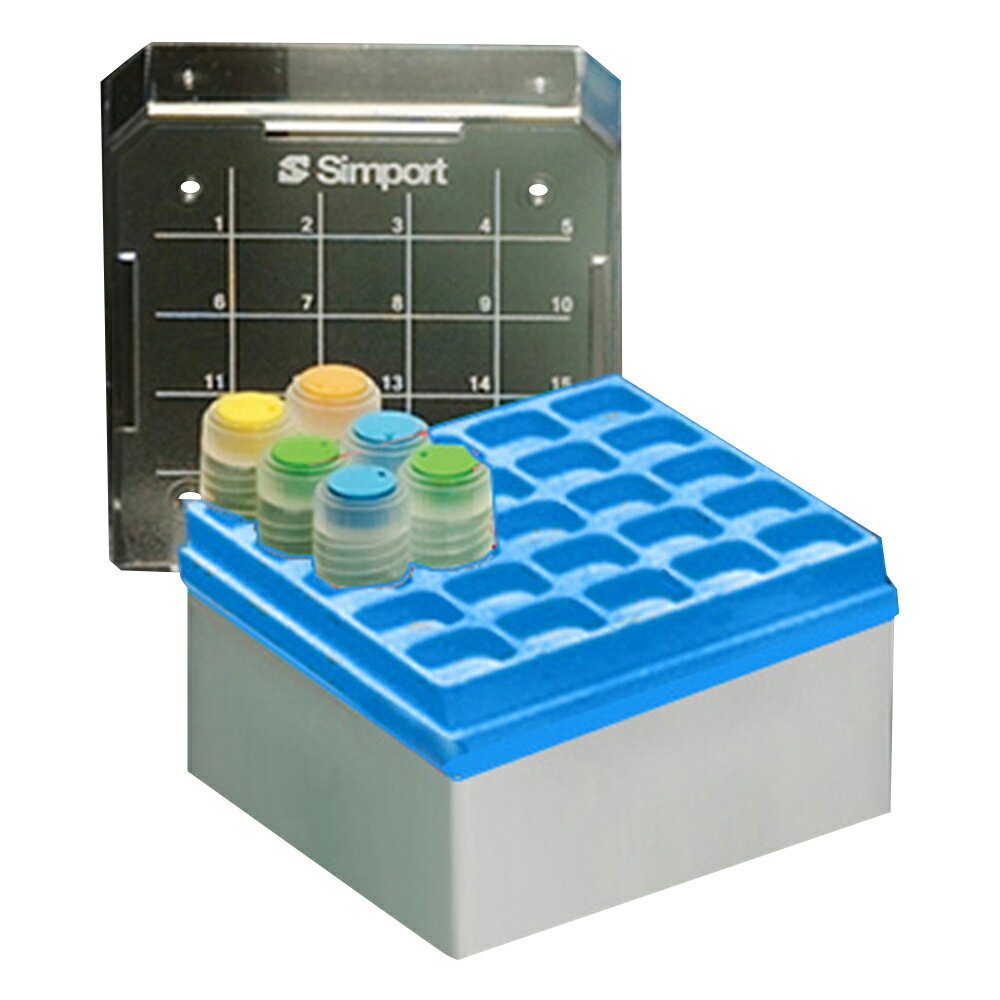 ★ポイント最大16倍★【全国配送可】-クライオストレージボックス　Cryostore（TM）　青　8個入 Simport ..