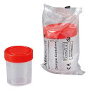 ★ポイント最大16倍★【全国配送可】-滅菌サンプル容器(個包装タイプ) 赤 60mL 1箱(350個入) その他 型番 P40102R JAN 8904144...