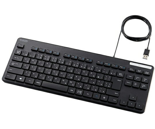 ★ポイント最大16倍★【全国配送可】-有線キーボード　薄型　メンブレン式　コンパクトサイズ　ブラック ..
