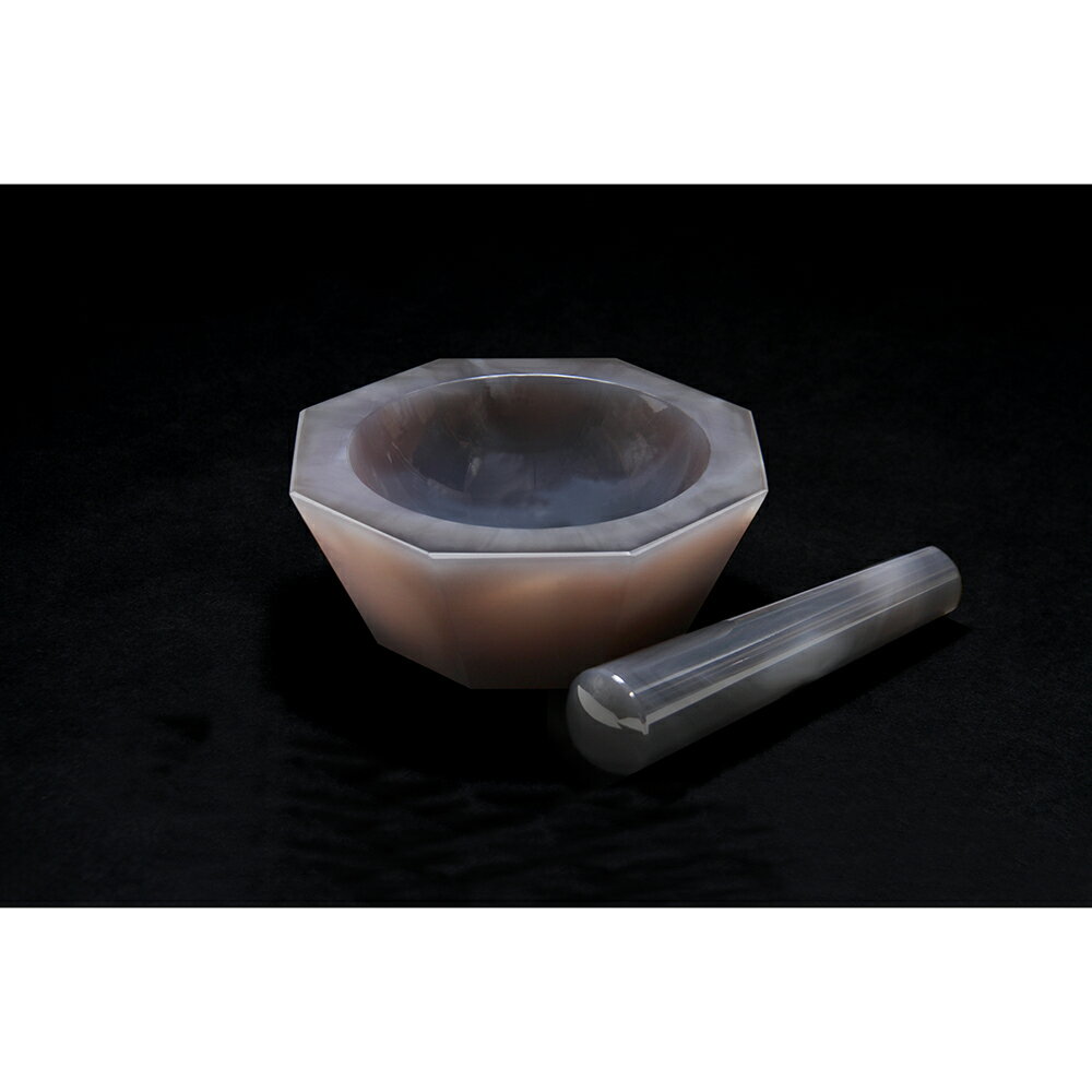 ★ポイント最大16倍★【全国配送可】-メノー乳鉢　浅型　φ150×φ180×50mm　　乳棒付き 城戸メノウ乳鉢製作所 型番 - 　JAN 4573237710180 aso 6-546-20 ●お取寄品　納期約 24営業日-【医療・研究機器】 その1