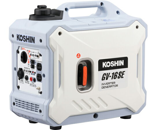 ★いまだけ！ポイント最大16倍★【全国配送可】-インバーター発電機　1.6KVA 工進 型番 GV-16SE 　JAN 4971770651463 aso 65-0599-98 ●お取寄品　納期約 5営業日-【医療・研究機器】