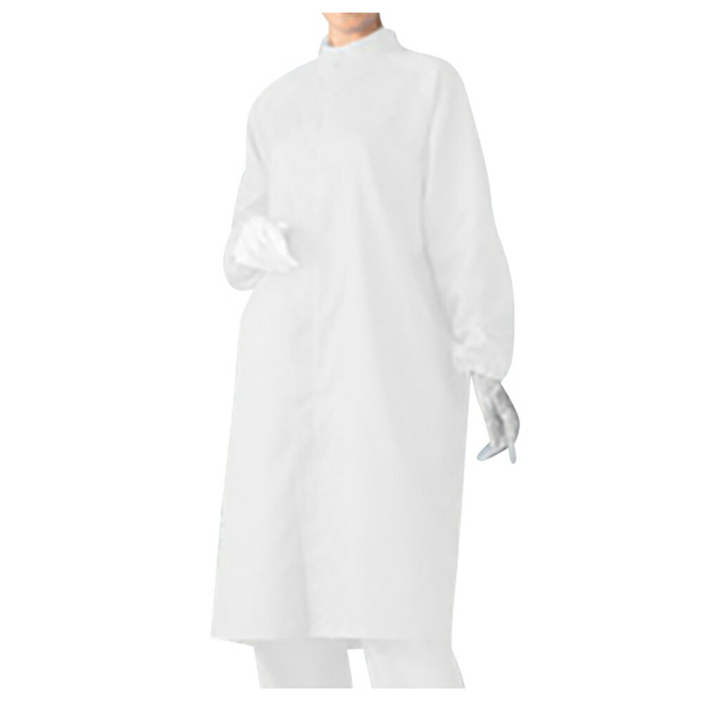 ★ポイント最大16倍★【全国配送可】-無塵衣AS207C(男女兼用コート) ホワイト 3L アズワン 型番 AS207C 3L JAN 45821109867...