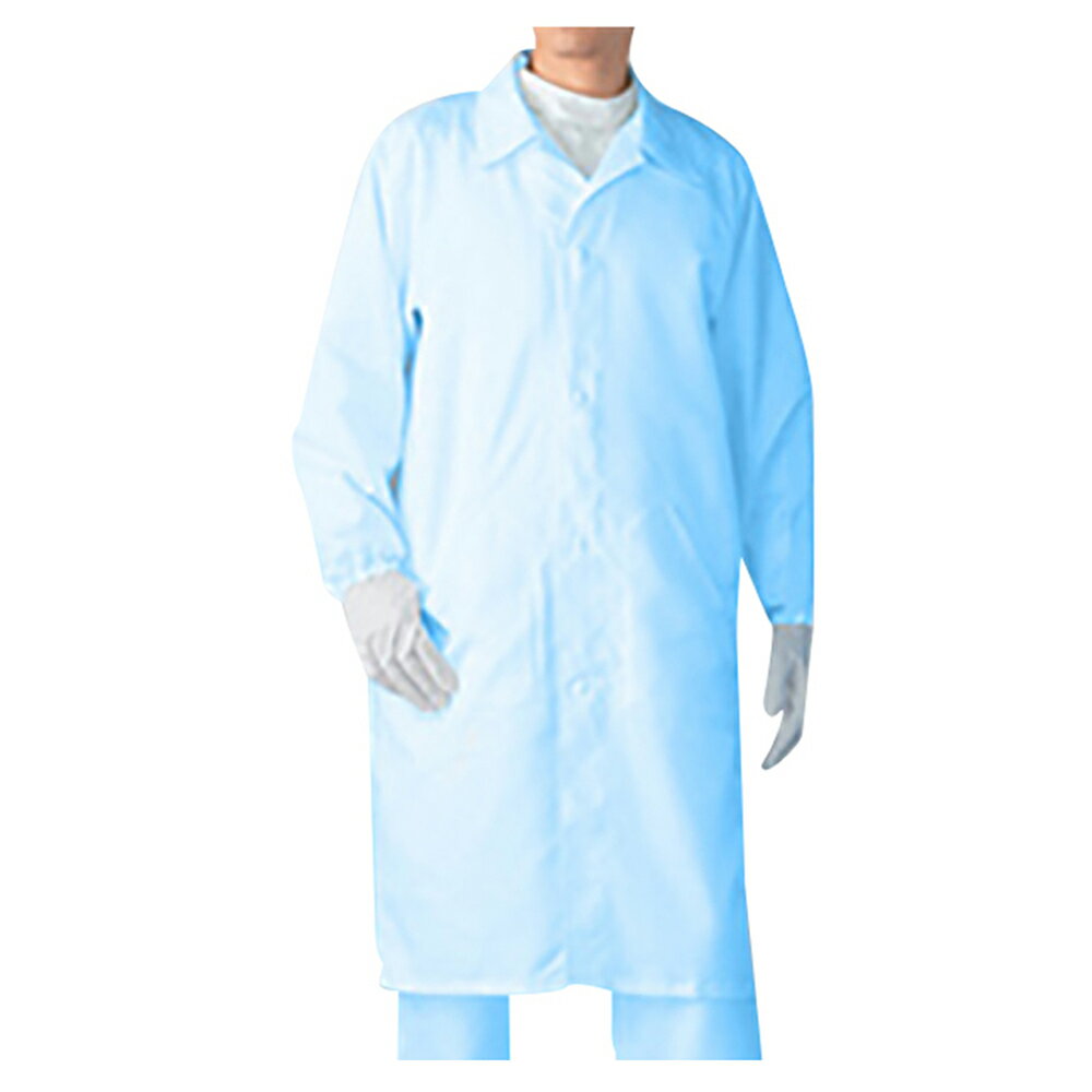 ★ポイント最大16倍★【全国配送可】-無塵衣AS206C(男女兼用コート) ブルー 3L アズワン 型番 AS206C 3L JAN 458211098682...