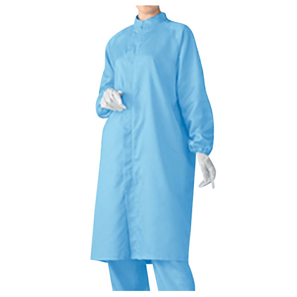 ★ポイント最大16倍★【全国配送可】-無塵衣AS207C(男女兼用コート) ブルー 3L アズワン 型番 AS207C 3L JAN 458211098687...