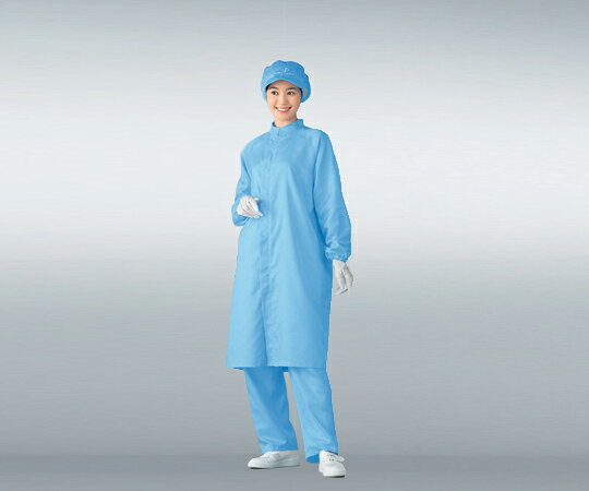 ★ポイント最大16倍★【全国配送可】-無塵衣AS207C(男女兼用コート) ブルー LL アズワン 型番 AS207C LL JAN 458211098688...