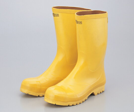 ★ポイント最大16倍★【全国配送可】-安全ゴム長靴(化学防護長靴)先芯入軽作業用　24.5cm　黄色 重松製作所 型番 RS-2(24.5) 　JAN 4959382797212 aso 6-9275-02 ●お取寄品　納期約 8営業日-【医療・研究機器】