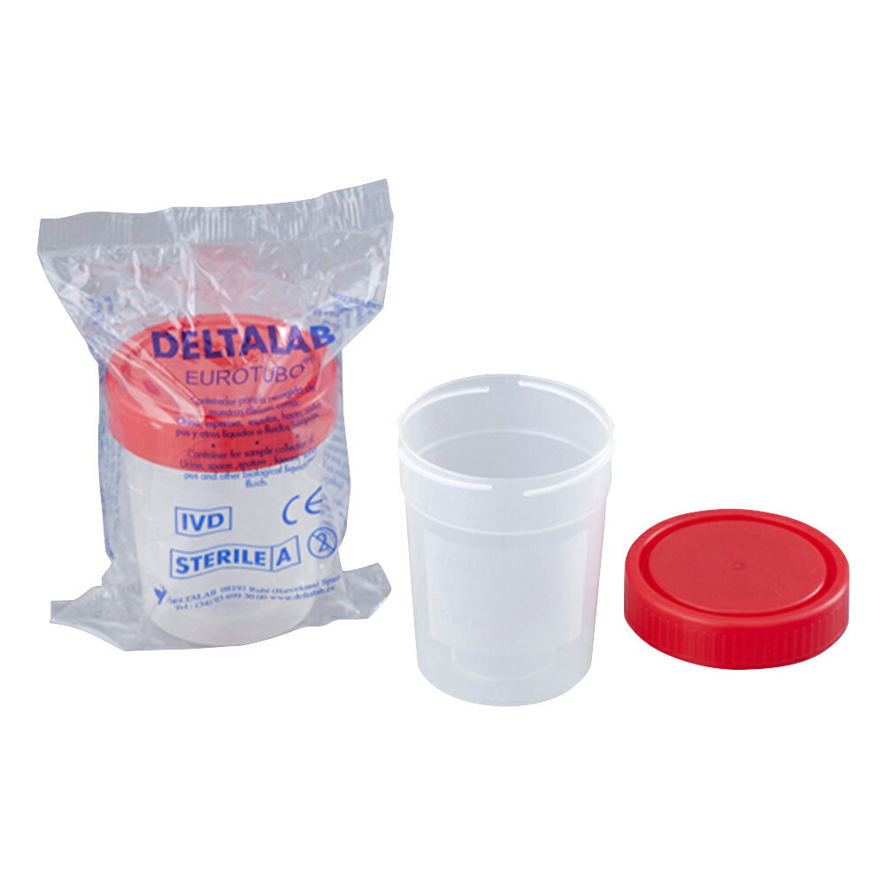 ★いまだけ！ポイント最大16倍★【全国配送可】-食品用検体容器　100mL Deltalab 型番 409726 　JAN 4589423580291 aso 6-9541-11 ●在庫品 納期約 3営業日-【医療・研究機器】