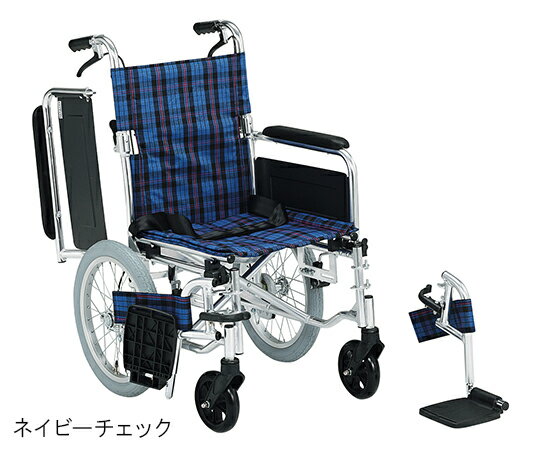 ●ノーパンクタイヤ●シート：ネイビーチェック●材質：本体／アルミニウム、シート／ポリエステル●サイズ：560×1000×890mm●折りたたみ時サイズ：270×810×665mm●座面サイズ：（幅）400×（奥行）400mm●座面高：前／430mm、後／410mm●車輪径：キャスタ／φ6インチ、主輪／φ16インチ●重量：13.6kg●耐荷重：100kg●バンド式介助ブレーキ付き●肘部跳ね上げ式●脚部：スイングアウト・着脱式●介助式 ●広告文責：株式会社コール・ミー　03-3533-9699 ●医療機器登録番号 ●商品品番 aso 7-2275-04 ●JAN ●メーカー型番 KS70-4043NC NP★事業者向け商品です。研究 実験 測定 検査 実験設備 保管 ライフサイエンス 分析 容器 コンテナー 実験器具 材料 備品 滅菌 清掃 安全保護用品 クリーン環境関連機器 ナビス　navis アズワン asone axel　介護　病院　クリニック　診療所　グループホーム　訪問看護　訪問介助　居宅 インボイス対応 適格請求書発行事業者 EMS FedEx DHL 介護事業所等に対するサービス継続支援事業（補助金） ★お見積りはこちらから★ aso更新日 2026/05/27★月島堂はインボイス対応済！インボイスのご請求書、領収書をご発行可能です。★業界最安値に挑戦！専門店ならではの納得価格。★創業28年の信頼と実績！★多くのお客様に選ばれ、累積受注件数35000件突破！★月島堂は90％以上のお客様にご納得いただいております。★お気軽にお見積もりご依頼下さい★お見積りはこちらから★