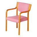 ★ポイント最大16倍★【全国配送可】-木製チェア(完成品) ナチュラル/ピンク 弘益 型番 MC-510NA(PK) JAN 4933178102688 as...