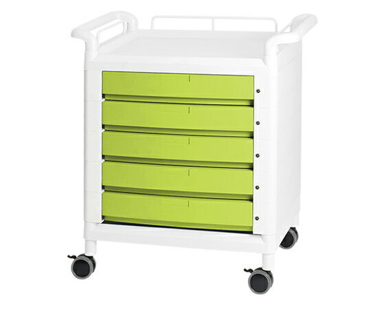 ★ポイント最大16倍★【全国配送可】-モバイルマルチカート 両側ハンドル グリーン ナビス（アズワン） 型番 D21GHW 　JAN 4589638160196 aso 7-4873-03 ●在庫品 納期約 3営業日-【医療・研究機器】