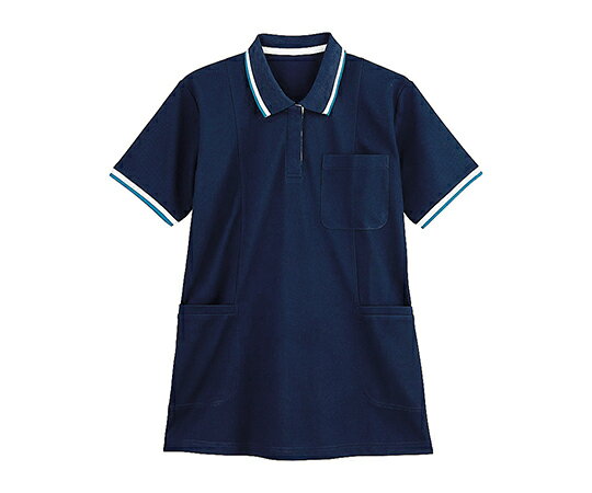 ★ポイント最大16倍★【全国配送可】-半袖ロングポロシャツ レディース ネービー S 自重堂 型番 WH90338 JAN 4932309551470 aso 7-6599-01 ●お取寄品 納期約 5営業日-【医療・研究機器】