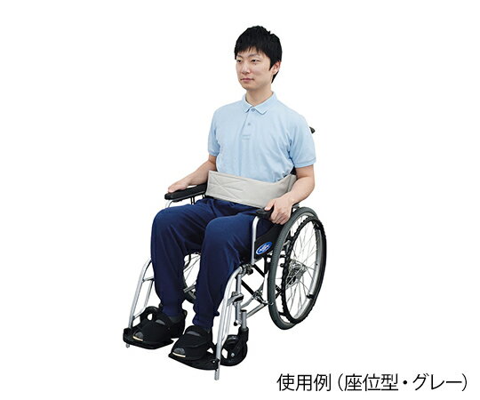 ★ポイント最大16倍★【全国配送可】-トランスポートベルト　座位型　M　グレー 特殊衣料 型番 4002 　JAN 4521573013267 aso 7-6726-06 ●お取寄品　納期約 10営業日-【医療・研究機器】のサムネイル