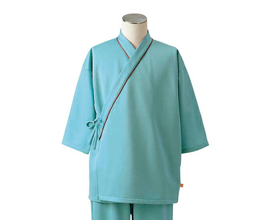 ★ポイント最大16倍★【全国配送可】-検診衣（男女兼用）　グリーン　L 住商モンブラン 型番 79-505 　JAN 4560315454166 aso 7-7084-03 ●お取寄品　納期約 9営業日-【医療・研究機器】