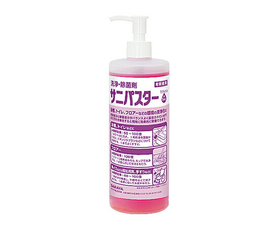 ★ポイント最大16倍★【全国配送可】-サニパスター　480mL ポンプ付 サラヤ 型番 31783 　JAN 4987696317..