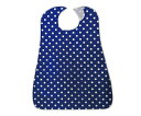 ★6/22-27 P最大27倍★【全国配送可】-防水食事用エプロン ドットブルー 亀屋 型番 SE-68DB JAN 4571331381404 aso 7-9147-01 ●在庫品 納期約 3営業日-【医療・研究機器】