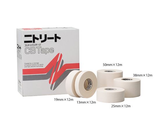 ★ポイント最大16倍★【全国配送可】-ニトリート(R)CBテープ　50mm×12m　6巻入 ニトムズ 型番 CB-50 　JAN 4976006700274 aso 7-9265-05 ●在庫品 納期約 3営業日-【医療・研究機器】