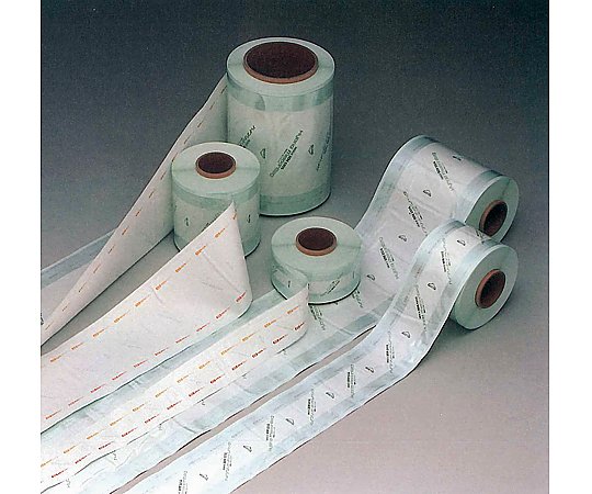 ★ポイント最大16倍★【全国配送可】-メッキンバッグ(ヒダ付・ガゼットロールタイプ) 380mm×80mm×100m ホギメディカル 型番 HM-1107 　JAN 4513239087781 aso 8-3127-07 ●お取寄品　納期約 6営業日-【医療・研究機器】