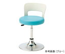 ★ポイント最大16倍★【全国配送可】-メディカルソフトスツール 背付き ブルー 東洋事務器工業 型番 CA-14BL-Z aso 8-5321-12 ●在庫品 納期約 3営業日-【医療・研究機器】(4)