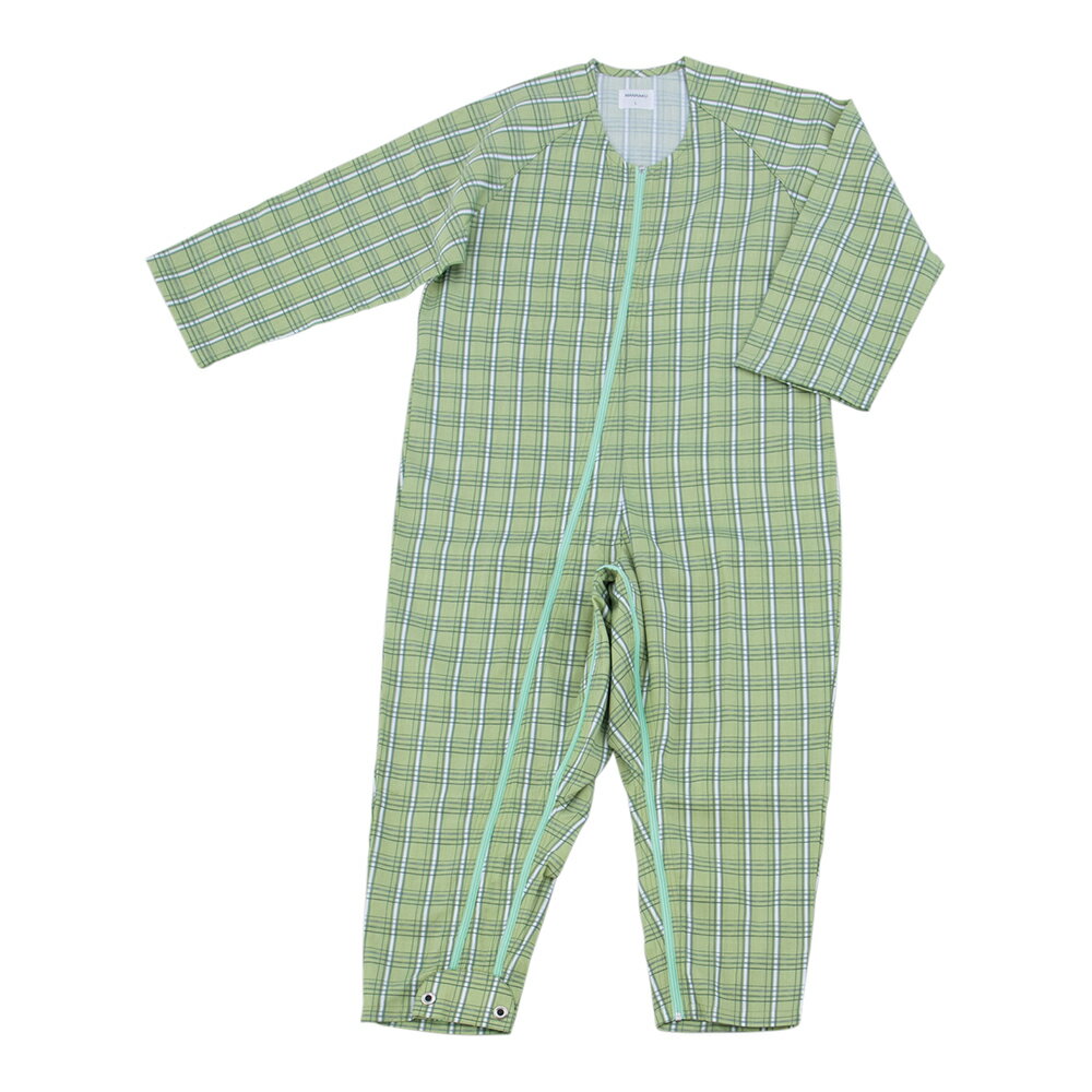 ★ポイント最大16倍★【全国配送可】-マンラク2型ねまき グリーンチェック LL 萬楽 型番 MR-1002 　JAN 4571274681203 aso 9-1110-04 ●お取寄品　納期約 6営業日-【医療・研究機器】