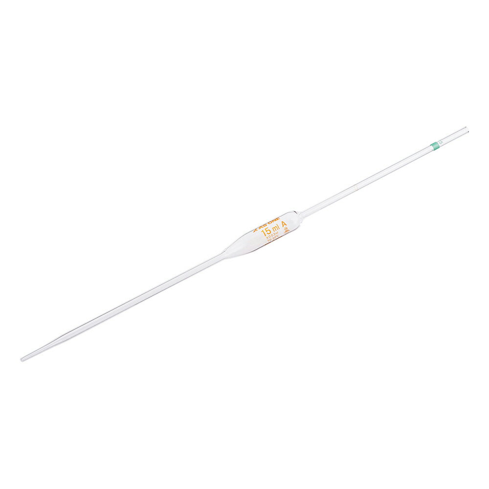 ★ポイント最大16倍★【全国配送可】-ホールピペット 15mL（クラスA） 校正証明書付 アズワン 型番 - 　JAN 4589638258909 aso 1-8570-18-20 ●お取寄品　納期約 17営業日-【医療・研究機器】