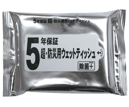 ★ポイント最大16倍★【全国配送可】-超・防災用ウェットティッシュ 20枚入 睦化学 型番 　JAN 4580493626018 aso 69-3087-34 ●お取寄品　納期約 8営業日-【医療・研究機器】