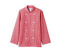 ★7/4-11 P最大27倍★【全国配送可】-コックコート 男女兼用 長袖 赤チェック 住商モンブラン 型番 6-497 M JAN 456031537204...