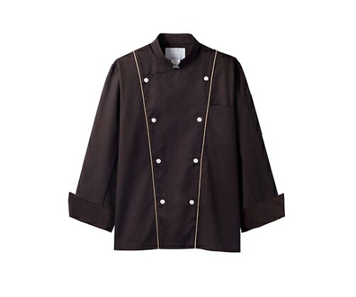 ★ポイント最大16倍★【全国配送可】-コックコート 兼用 長袖 濃茶/ベージュ 住商モンブラン 型番 6-909 M JAN 4560315374020 as...
