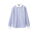 ★ポイント最大16倍★【全国配送可】-シャツ レディス 長袖 ブルーストライプ 住商モンブラン 型番 BV2201-4 17 JAN 456031539505...