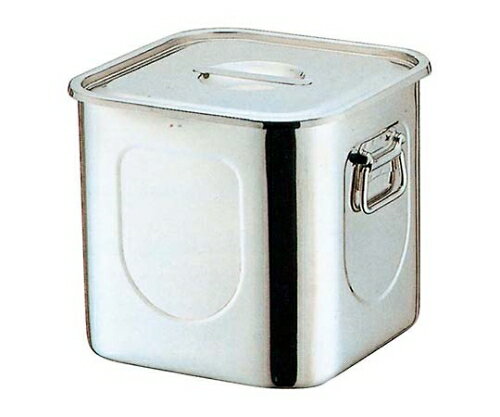 ★ポイント最大16倍★【全国配送可】-K 18-8 角型 キッチンポット（目盛付）13cm 手無 本間製作所 型番 8697000 　JAN 4954057760133 aso 61-6525-45 ●在庫品 納期約 6営業日-【医療・研究機器】