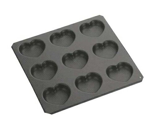 ★ポイント最大16倍★【全国配送可】-Black マドレーヌ型 ハート型 9P No.5044 タイガークラウン 型番 38..