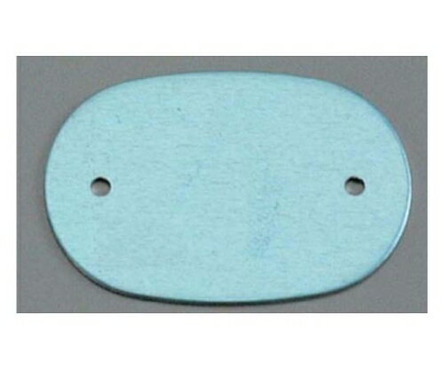 ★ポイント最大16倍★【全国配送可】-アルマイト ネームプレート小判型(10枚入)378-B ブルー オオイ金属 ..