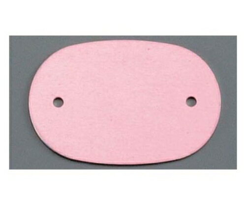 ★ポイント最大16倍★【全国配送可】-アルマイト ネームプレート小判型(10枚入)378-B レッド オオイ金属 ..