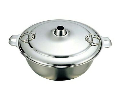 ★ポイント最大16倍★【全国配送可】-K 18-8 しゃぶしゃぶ鍋 24cm 本間製作所 型番 1620500 　JAN 495405..