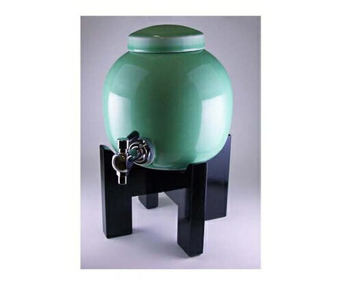 ★ポイント最大16倍★【全国配送可】-焼酎サーバー 黒塗り台セット 青磁 東洋セラミックス 型番 0875600 ..