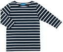 ★8/4-11 P最大27倍★【全国配送可】-ボーダーTシャツ七分袖 ネイビーxホワイト 3L KAZEN 型番 HM25-48 3L JAN 4562213043909 aso 61-9898-80 ●在庫品 納期約 7営業日-【医療・研究機器】