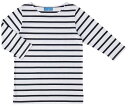 ★8/4-11 P最大27倍★【全国配送可】-ボーダーTシャツ七分袖 ホワイトxネイビー 3L KAZEN 型番 HM25-40 3L JAN 4562213043848 aso 61-9898-86 ●在庫品 納期約 3営業日-【医療・研究機器】