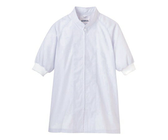 ★ポイント最大16倍★【全国配送可】-男女兼用半袖コート (ホワイト)3L サーヴォ(旧サンペックスイスト) 型番 FA-302 JAN 4582439087...