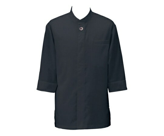 ★ポイント最大16倍★【全国配送可】-アゼック和風コートシャツ・シングル ブラック 4L サカノ繊維 型番 SLB910-4 JAN 490500137637...