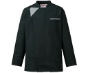 ★ポイント最大16倍★【全国配送可】-コックコート ブラックxグレー 4L KAZEN 型番 617-45 4L JAN 4562213061804 aso ...
