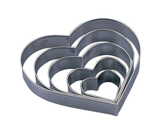 ★ポイント最大16倍★【全国配送可】-18-0ハート抜型セット（5個組）　DL-6191 貝印 型番 　JAN 4901601299267 aso 63-1256-31 ●在庫品 納期約 7営業日-【医療・研究機器】(4)