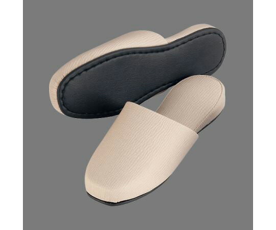 ★ポイント最大16倍★【全国配送可】-エンボスレザースリッパ　ベージュ シルクロード 型番 NRL-24 　JAN..